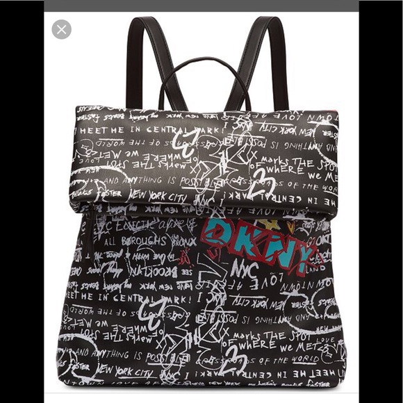 dkny tilly graffiti backpack
